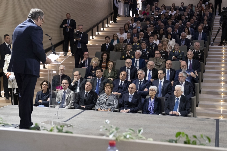 Il Presidente della Repubblica Sergio Mattarella in occasione della cerimonia di commemorazione della strage di Via dei Georgofili 