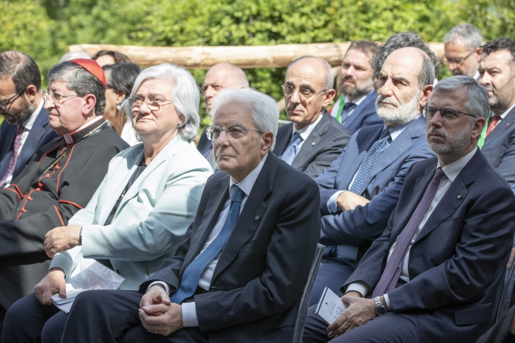 Il Presidente della Repubblica Sergio Mattarella a Barbiana in occasione del centenario della nascita di don Lorenzo Milani