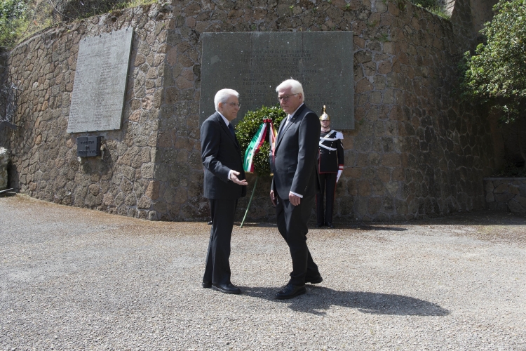 Il Presidente della Repubblica Italiana Sergio Mattarella e il Presidente della Repubblica Federale di Germania, 