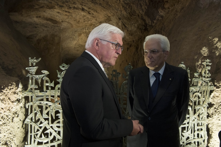 Il Presidente della Repubblica Italiana Sergio Mattarella e il Presidente della Repubblica Federale di Germania