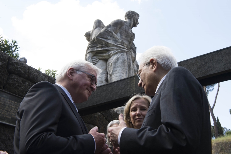 Il Presidente della Repubblica Italiana Sergio Mattarella e il Presidente della Repubblica Federale di Germania, 