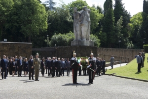 Il Presidente della Repubblica Italiana Sergio Mattarella e il Presidente della Repubblica Federale di Germania, 