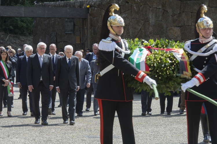 Il Presidente della Repubblica Italiana Sergio Mattarella e il Presidente della Repubblica Federale di Germania, 