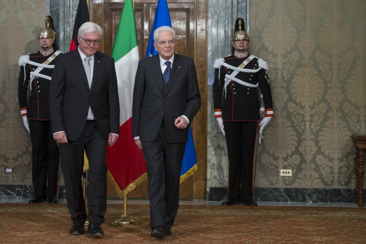 Il Presidente  Mattarella con il Presidente della Repubblica Federale di Germania,