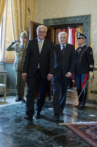Il Presidente Mattarella con il Presidente della Repubblica Federale di Germania,