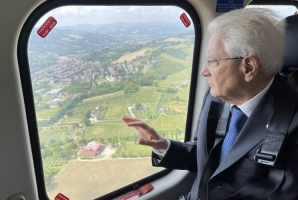 Il Presidente della Repubblica Sergio Mattarella  in occasione della visita alle zone alluvionate dell'Emilia-Romagna
