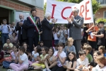 Mattarella visita il centro di raccolta di beni di prima necessità di Cesena
