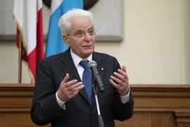 Il Presidente della Repubblica Sergio Mattarella nella Sala Consiliare del Municipio di Faenza, incontra i Sindaci di tutte le città colpite dal maltempo
