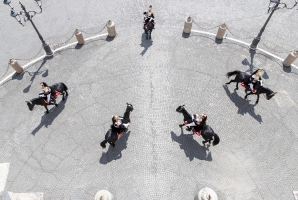 Cambio della Guardia solenne in occasione del 77° anniversario della Festa della Repubblica alla presenza del Presidente Mattarella