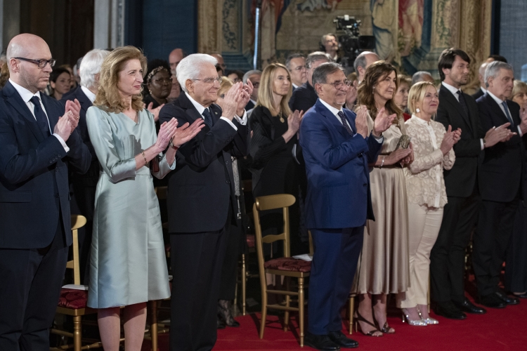 Il Presidente Sergio Mattarella in occasione del concerto eseguito dall’Orchestra Sinfonica Nazionale della Rai, diretta da Speranza Scappucci, in onore del Corpo Diplomatico accreditato presso lo Stato Italiano