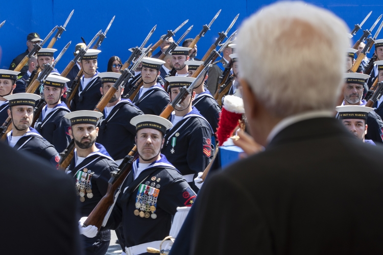 Il Presidente Sergio Mattarella assiste alla Parata Militare ai Fori Imperiali, in occasione della Festa Nazionale della Repubblica