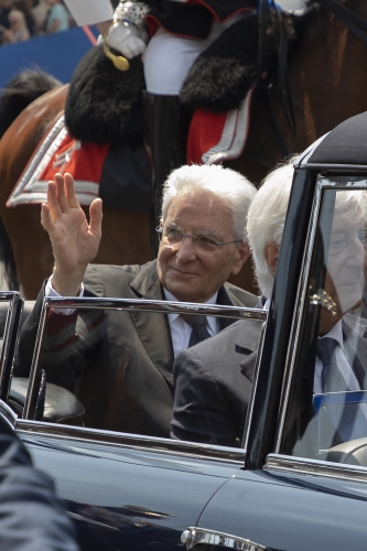 Il Presidente Sergio Mattarella alla Parata Militare ai Fori Imperiali, in occasione della Festa Nazionale della Repubblica
