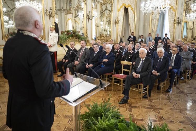Il Presidente della Repubblica Sergio Mattarella in occasione del 209° anniversario della costituzione dell’Arma 
