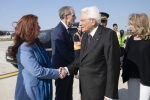 Arrivo del Presidente Mattarella a Parigi