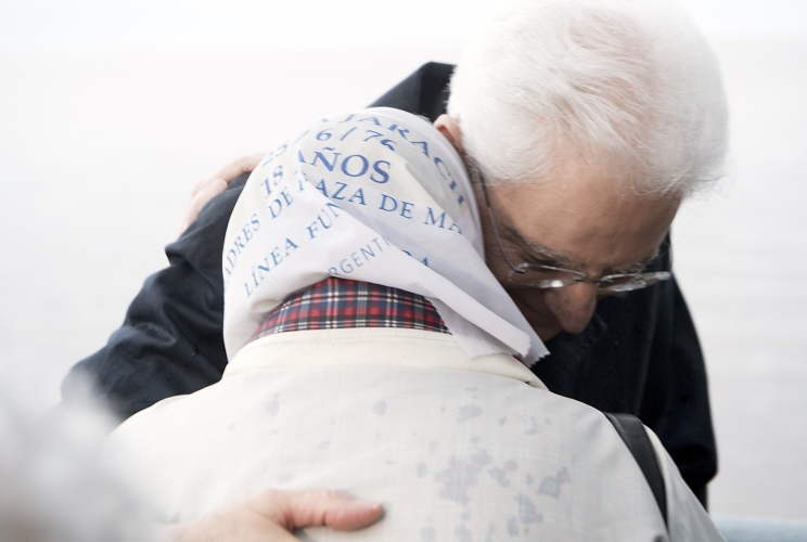 Il Presidente Sergio Mattarella in occasione della visita al Parque de la Memoria 