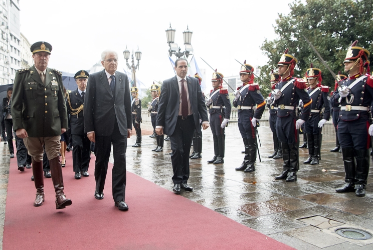 Il Presidente Sergio Mattarella alla Casa Rosada