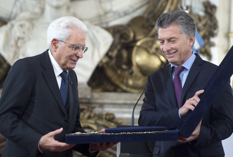  Mattarella con il Presidente della Repubblica Argentina Mauricio Macri