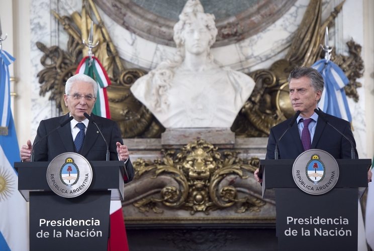  Mattarella con il Presidente della Repubblica Argentina Mauricio Macri