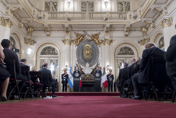  Mattarella con il Presidente della Repubblica Argentina Mauricio Macri