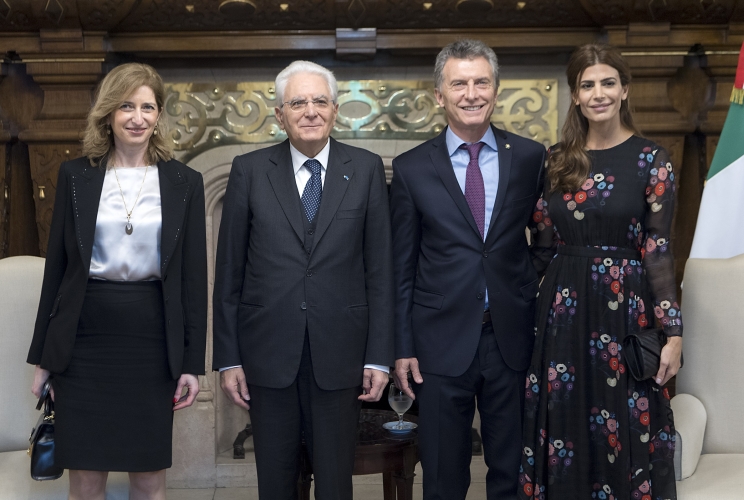 Mattarella con il Presidente della Repubblica Argentina Mauricio Macri