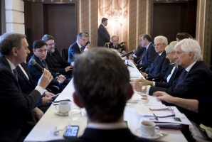 Il Presidente Sergio Mattarella incontra alcuni esponenti della stampa e dei media argentini