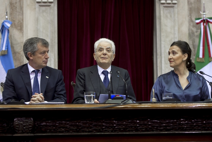 Il Presidente Sergio Mattarella al Congreso de la Nacion