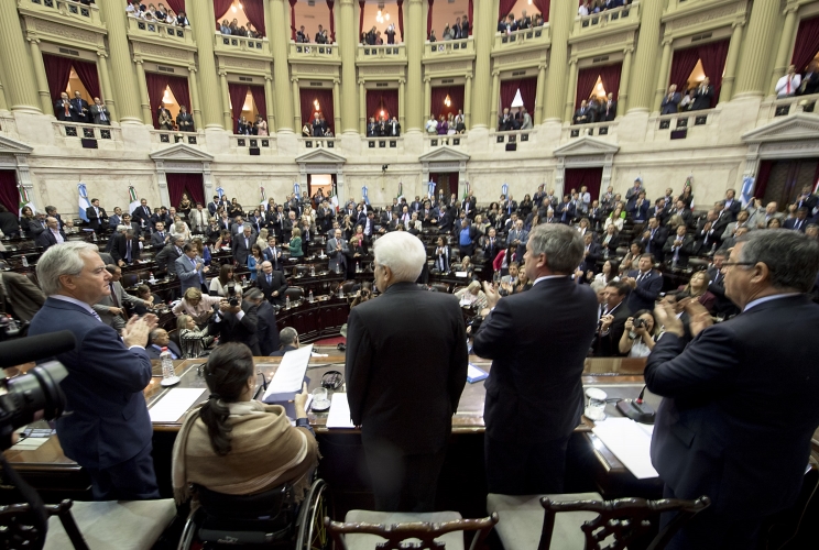 Il Presidente Sergio Mattarella al Congreso de la Naciòn