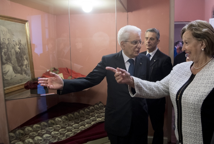 Il Presidente Sergio Mattarella visita la Casa di Giuseppe Garibaldi