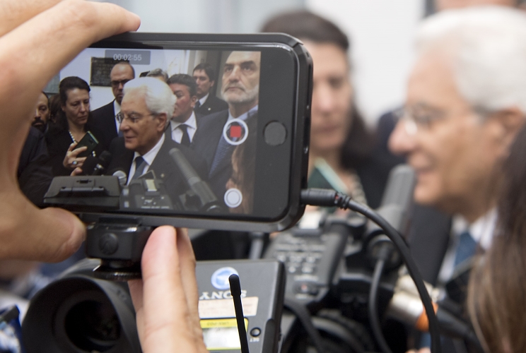 Il Presidente Sergio Mattarella incontra i giornalisti 
