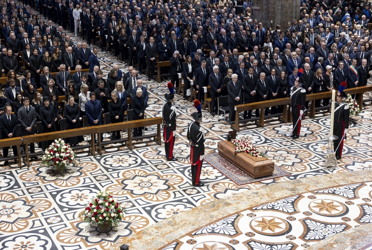 Il Presidente Mattarella alle Esequie di Stato del Senatore Silvio Berlusconi