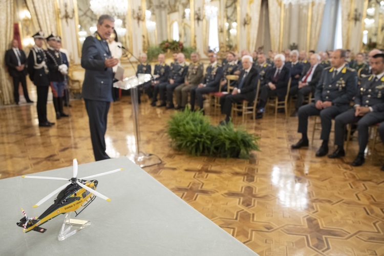 Il Presidente della Repubblica Sergio Mattarella in occasione del 249° anniversario della costituzione del Corpo
