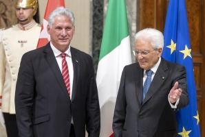 Il Presidente Mattarella incontra il Presidente della Repubblica di Cuba, S.E Miguel Díaz-Canel Bermúdez