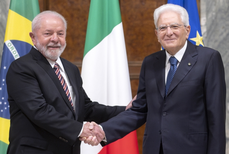 Il Presidente Sergio Mattarella con il Presidente della Repubblica Federativa del Brasile, S.E. il Signor Luiz Ignácio Lula da Silva, in visita ufficiale