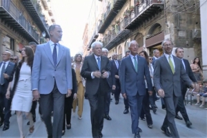 Cotec, la visita di Mattarella, Re Felipe VI di Spagna e il Presidente del Portogallo De Sousa