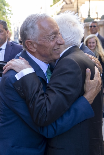 Palermo - Il Presidente della Repubblica Sergio Mattarella con S.E. il Signor Marcelo Rebelo De Sousa, Presidente della Repubblica Portoghese