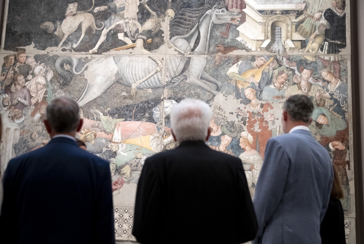 Palermo - Il Presidente della Repubblica Sergio Mattarella con S.M. Felipe VI, Re di Spagna e S.E. il Signor Marcelo Rebelo De Sousa, Presidente della Repubblica Portoghese in visita alla città di Palermo
