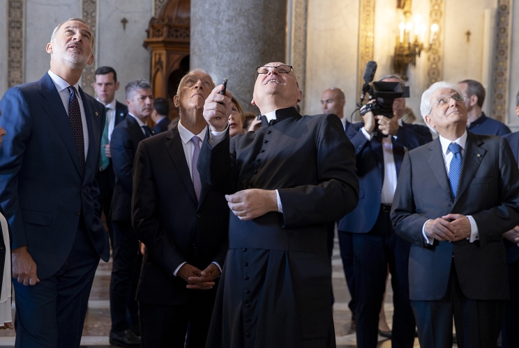 Il Presidente della Repubblica Sergio Mattarella con di S.M. Felipe VI, Re di Spagna e di S.E. il Signor Marcelo Rebelo De Sousa, Presidente della Repubblica Portoghese, in occasione della visita al Duomo di Monreale