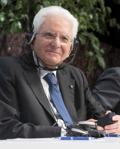 Palermo - Il Presidente della Repubblica Sergio Mattarella nel corso del suo intervento al COTEC, oggi 27 giugno 2023.
