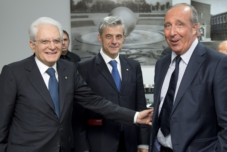 Il Presidente Sergio Mattarella con Gianpiero Ventura 