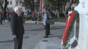 Il Presidente Mattarella depone una corona di fiori al Monumento del Libertator Bernardo O’Higgin