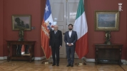 Il Presidente Mattarella al Palazzo della Moneda incontra il Presidente della Repubblica del Cile