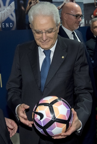 Il Presidente Sergio Mattarella in occasione della finale della Coppa Italia 2016/2017