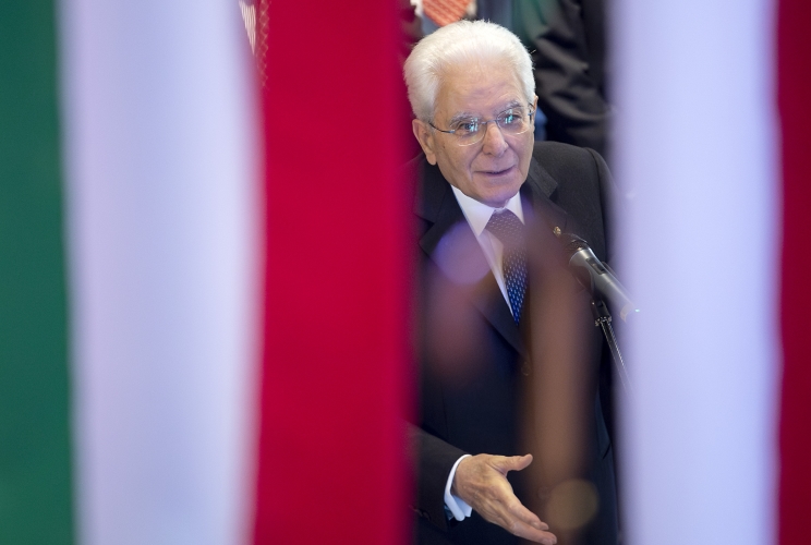 Santiago - Il Presidente della Repubblica Sergio Mattarella nel corso dell'incontro con il personale dell'Ambasciata d'Italia a Santiago