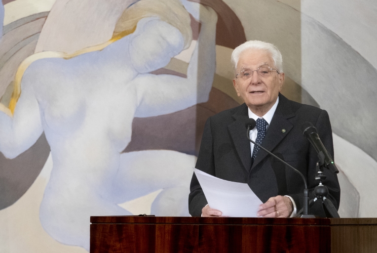 Santiago - Il Presidente della Repubblica Sergio Mattarella all'Università del Cile