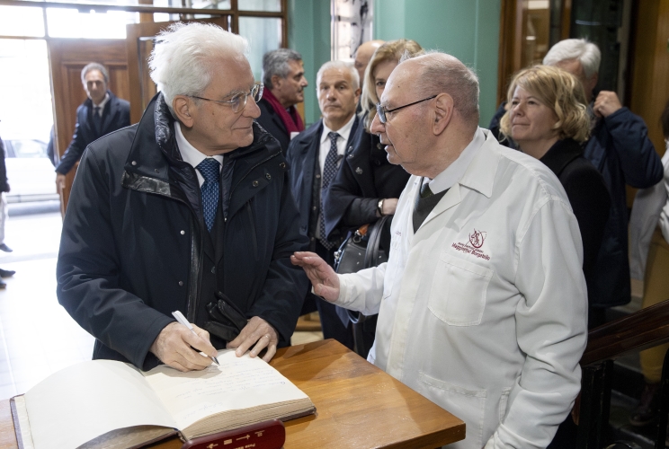 Punta Arenas - Il Presidente della Repubblica Sergio Mattarella nel corso della visita al Museo Salesiano Maggiorino Borgatello
