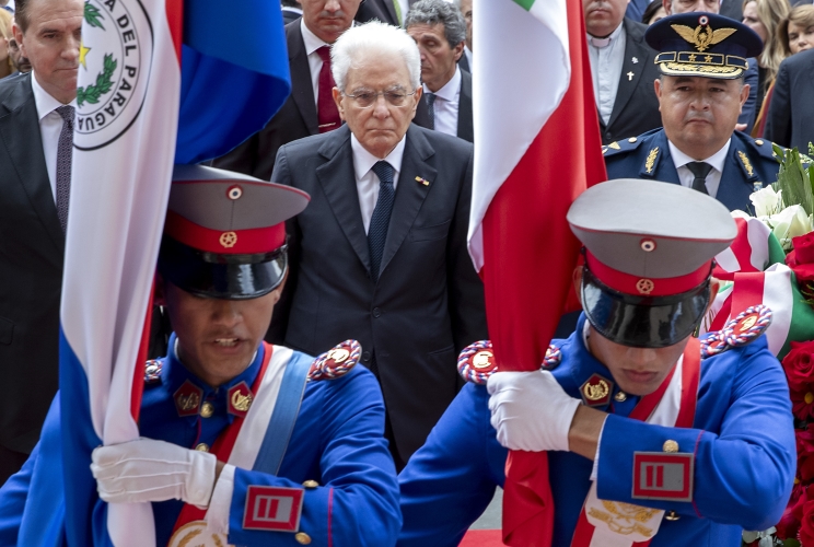  Asuncion - Il Presidente della Repubblica Sergio Mattarella al Pantheon Nazionale degli Eroi