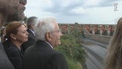 Il Presidente Mattarella visita la diga