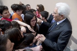 Il Presidente Sergio Mattarella accolto a Foligno 