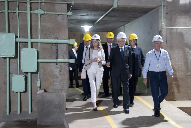 Ciudad del Este - Il Presidente della Repubblica Sergio Mattarella alla diga ITAIPIU 