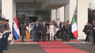 Il Presidente Mattarella lascia Ciudad del Este Paraguay
